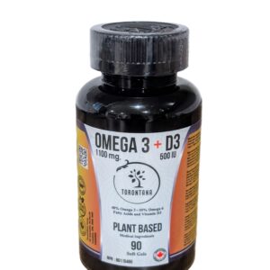 Plant Based Omega 3 ALA + Vitamin D3 Soft Gels
